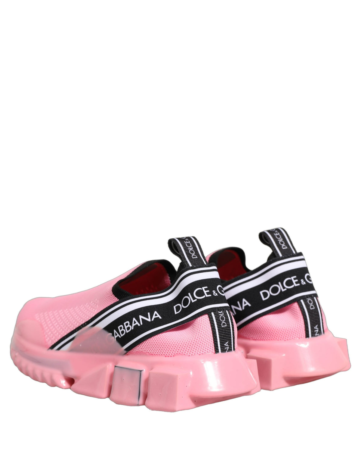 Experience the allure of Dolce & Gabbana's Pink Sorrento Sneakers, where Italian craftsmanship meets luxurious materials, perfect for the discerning fashionista.