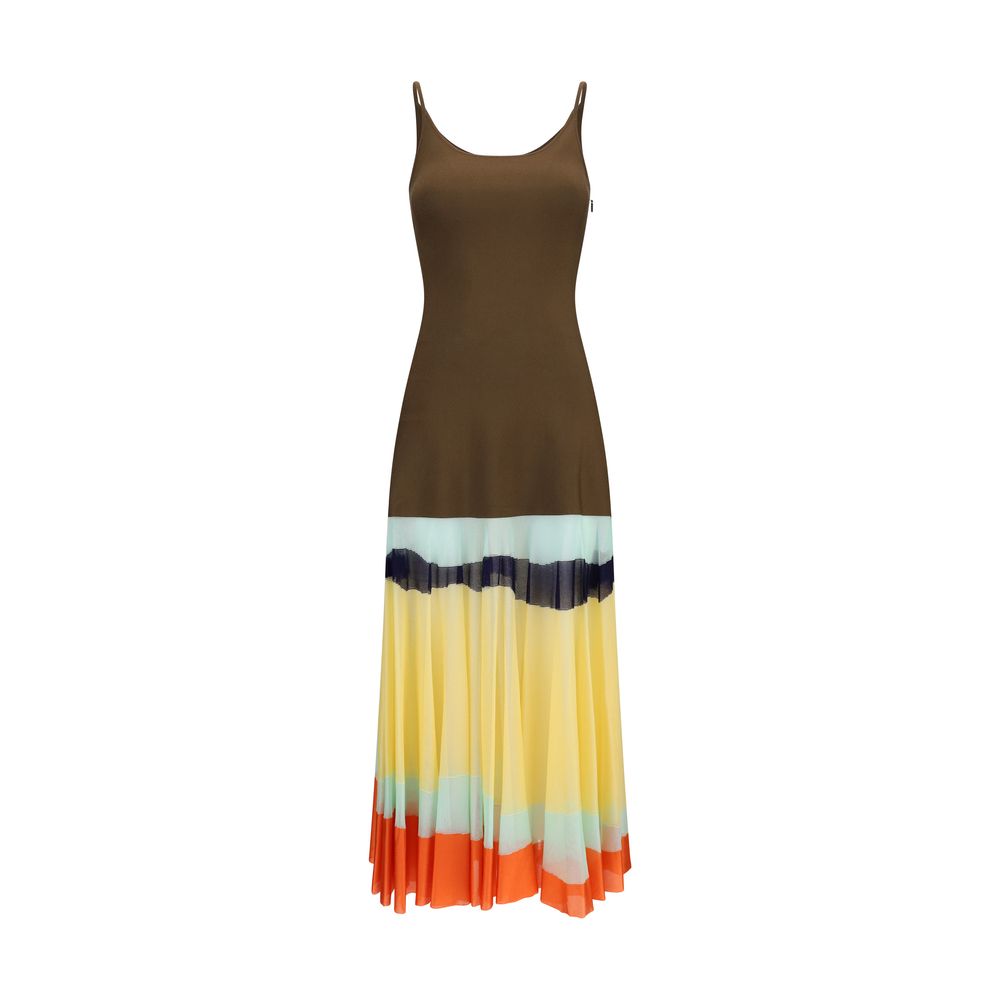 Indulge in the exquisite Fendi Multicolor Viscose Casual Dress, where luxurious craftsmanship meets vibrant elegance, perfect for those who embody sophistication and allure.