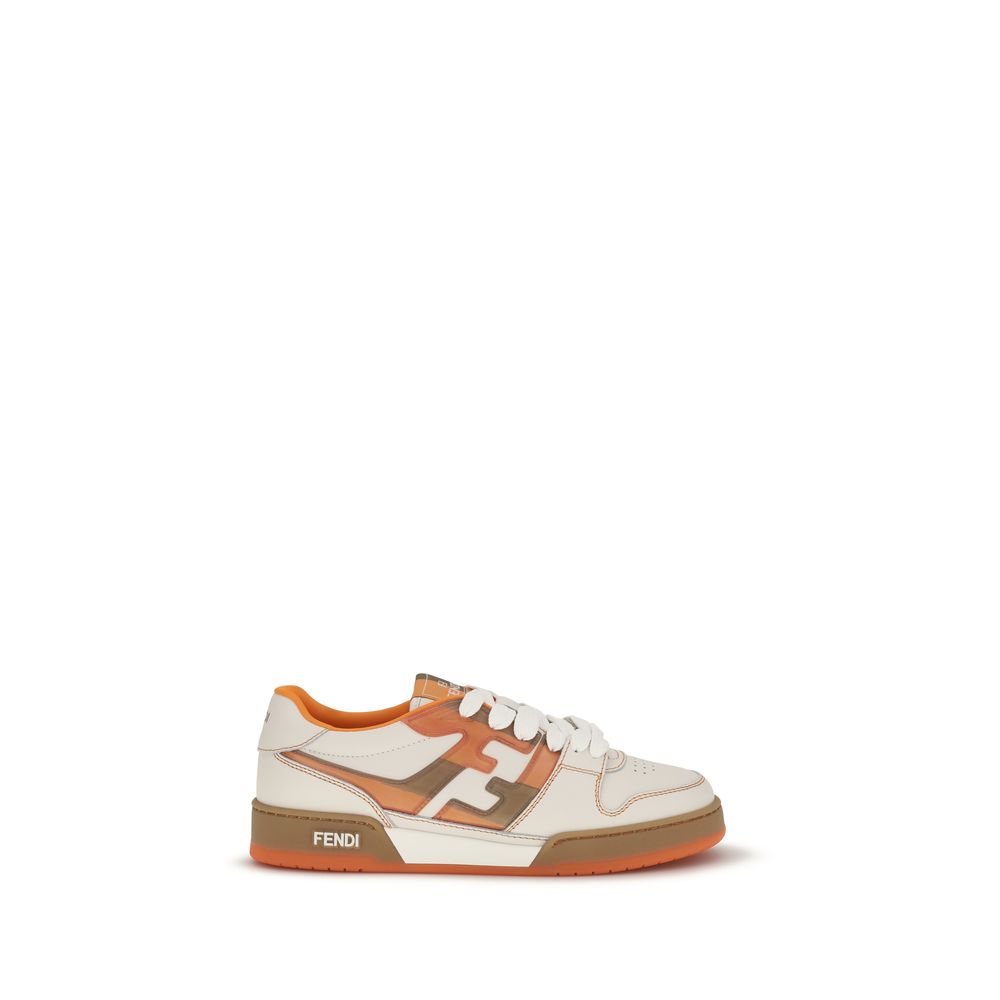 Elevate your style with Fendi Multicolor Leather Athletic Sneakers, a masterpiece of grained leather and suede, embodying contemporary luxury for the discerning individual.