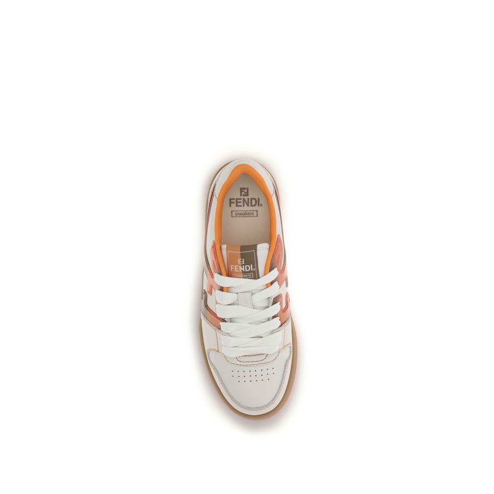 Discover the Fendi Multicolor Leather Athletic Sneakers, a masterpiece of grained leather and suede, embodying contemporary luxury for the discerning individual.