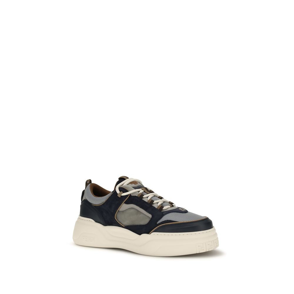 Elevate your style with Fendi's Multicolor Calf Leather Bos Taurus Athletic Sneakers, a blend of exquisite craftsmanship and luxurious materials for the discerning individual.