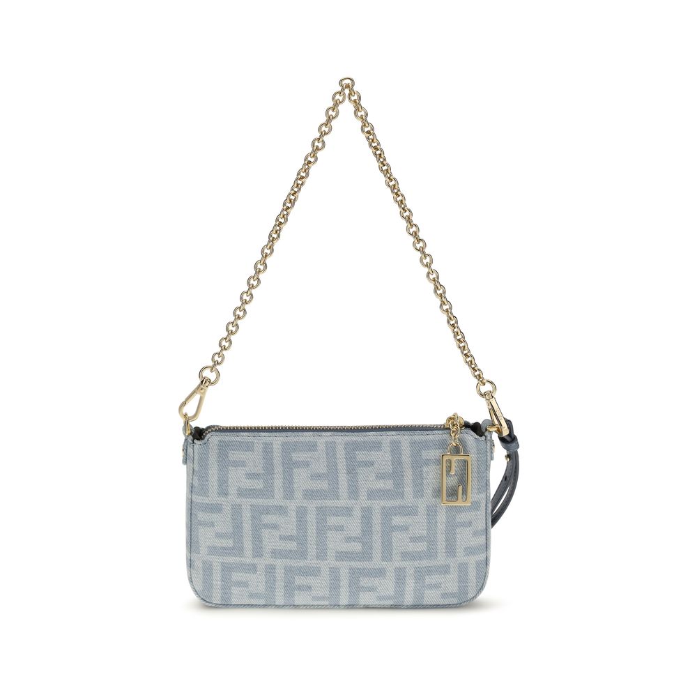 Fendi Blue Cotton Wallet - Artisanal Luxury Accessory