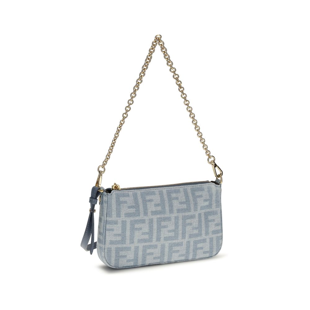 Fendi Blue Cotton Wallet - Artisanal Luxury Accessory