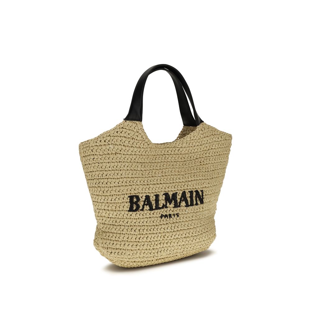 Balmain Beige Viscose Shoulder Bag – Exquisite Luxury Redefined