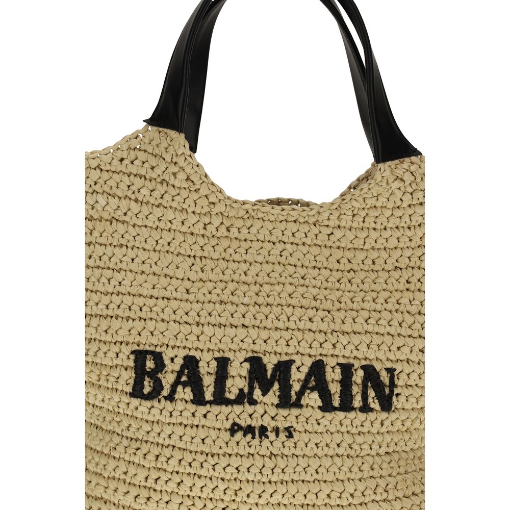 Balmain Beige Viscose Shoulder Bag - Exquisite Luxury Redefined
