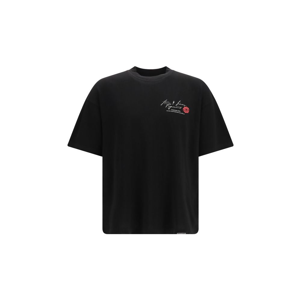 Represent Black Cotton T-Shirt – Timeless Luxury for All