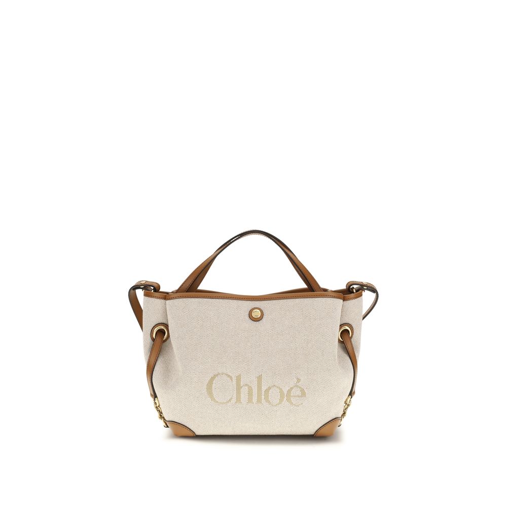 Chloé Beige Fabric Shoulder Bag - Artisanal Elegance Awaits