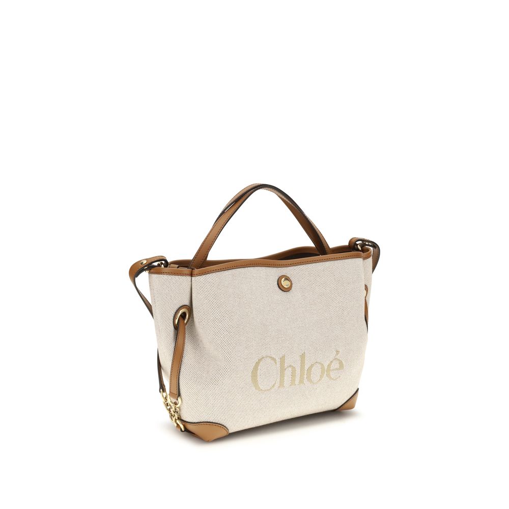 Chloé Beige Fabric Shoulder Bag - Artisanal Elegance Awaits