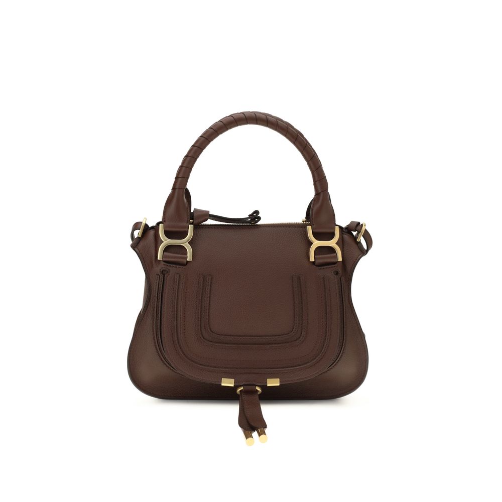 Chloé Brown Calf Leather Bos Taurus Shoulder Bag, Designer Luxe