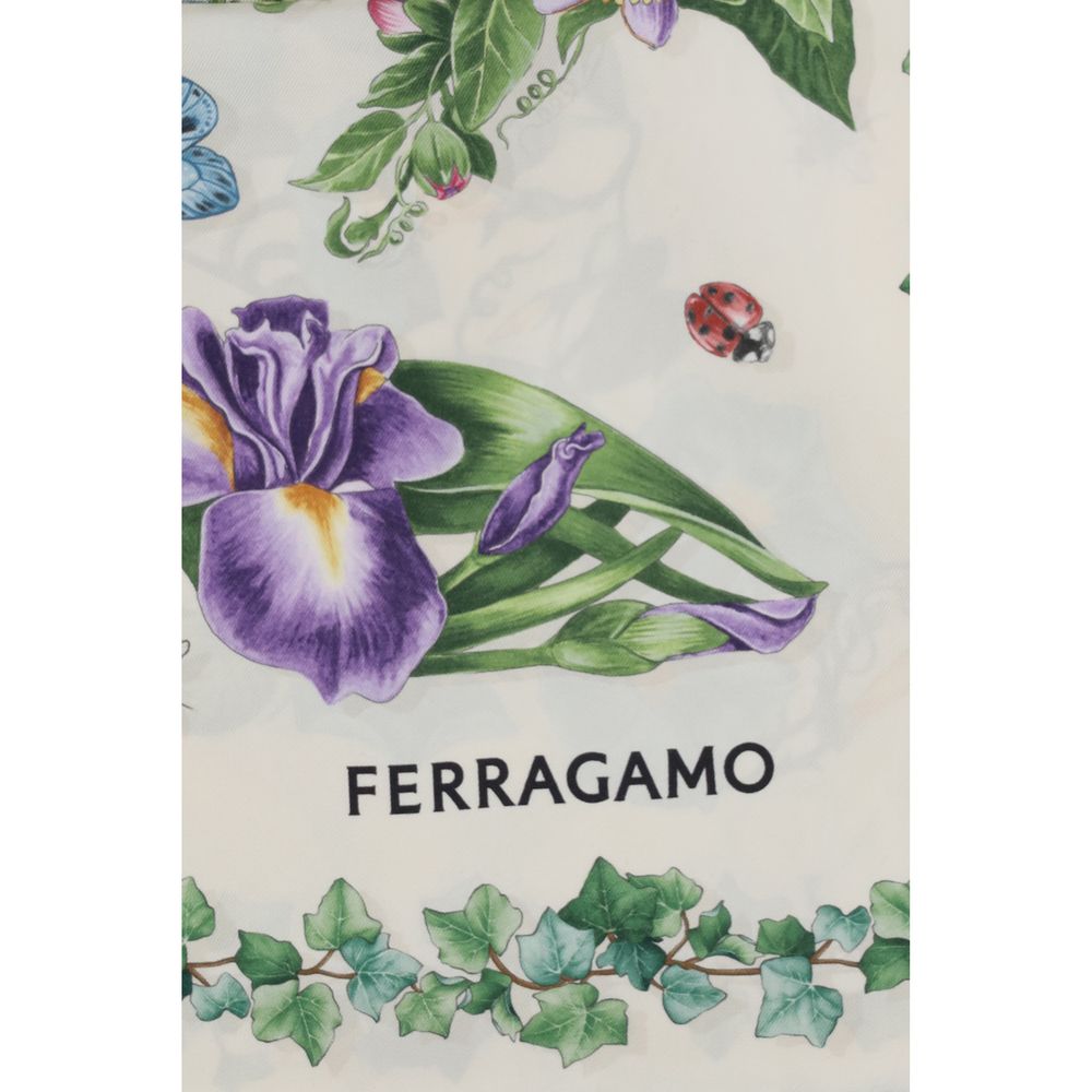 Ferragamo Multicolor Silk Scarf - Luxurious Artistic Accessory