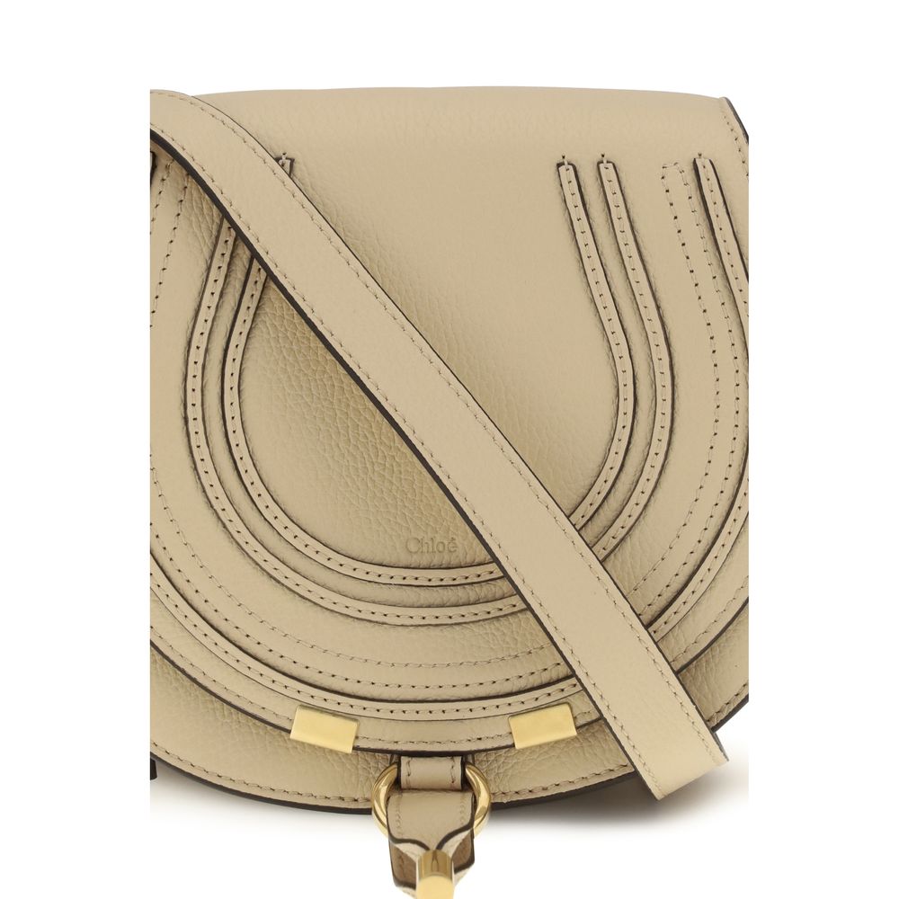 Chloé Beige Calf Leather Bos Taurus Shoulder Bag - Artisanal Elegance