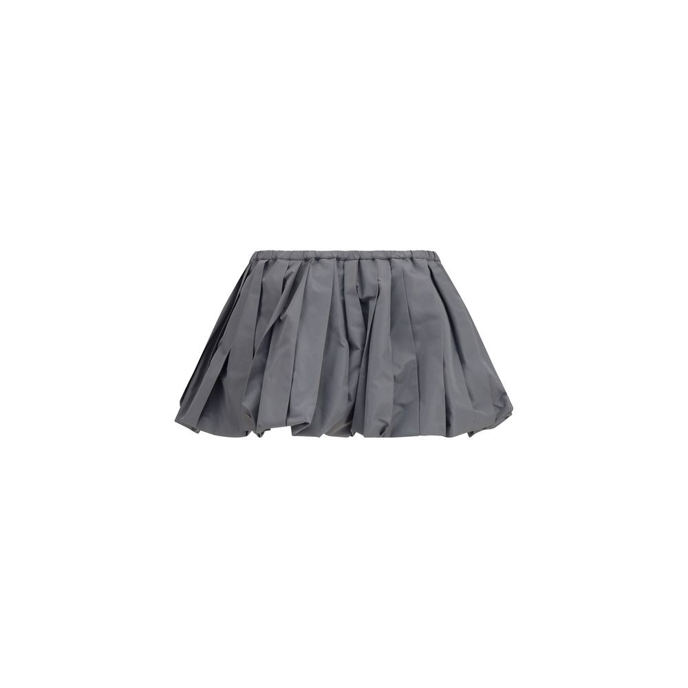 Discover the Miu Miu Gray Polyester Mini Skirt, a luxurious blend of modern femininity and playful elegance, crafted for those who embrace sophistication and style.