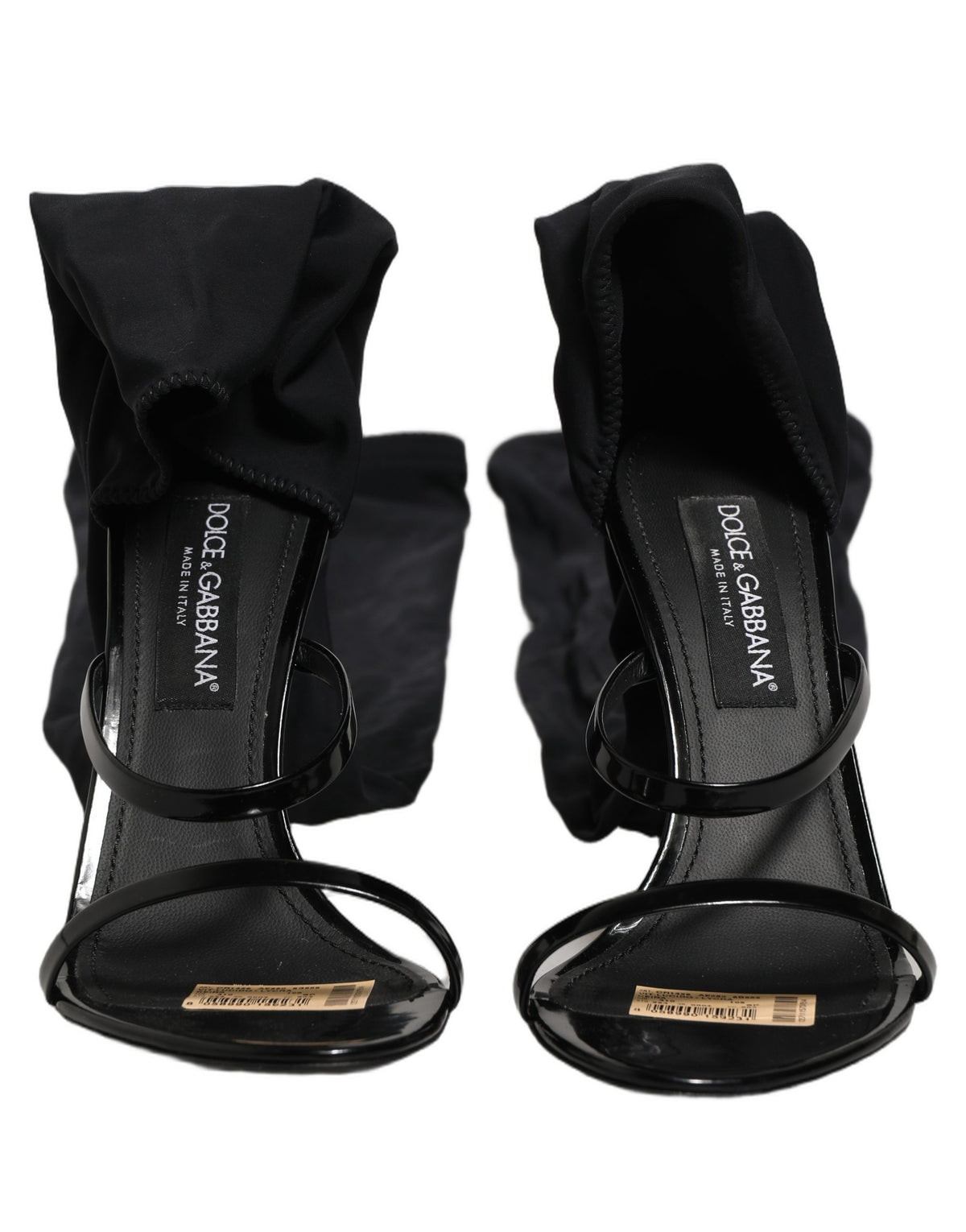 Dolce & Gabbana Stiletto Sandals Socks - Luxurious Black Elegance