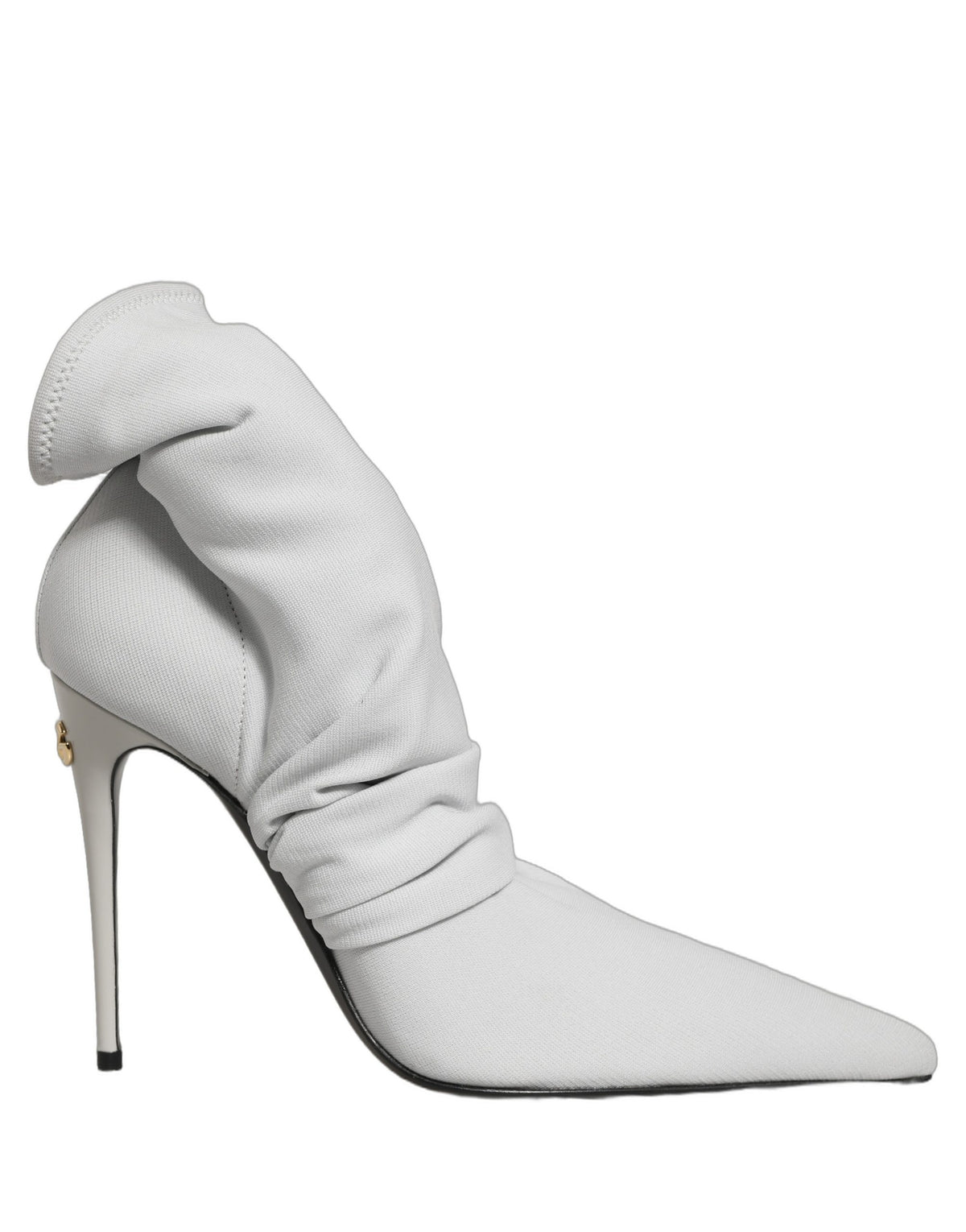 Dolce & Gabbana Gray Stretch Stiletto Ankle Boots Couture