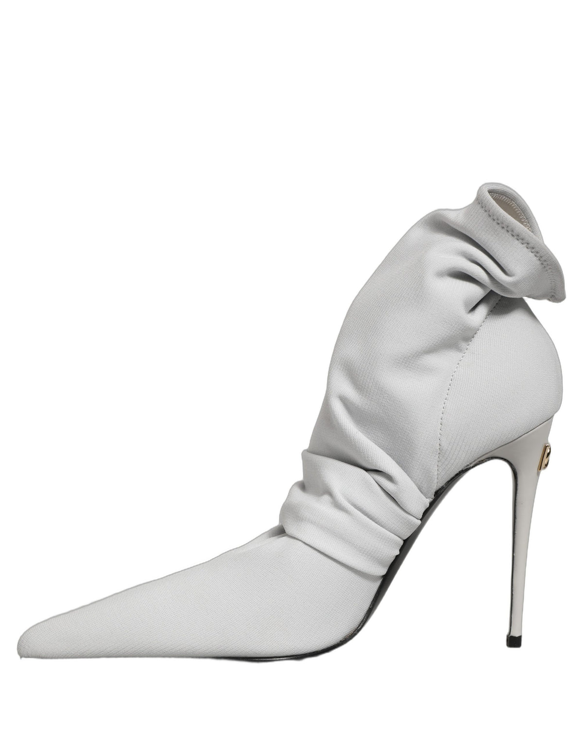 Dolce & Gabbana Gray Stretch Stiletto Ankle Boots Couture