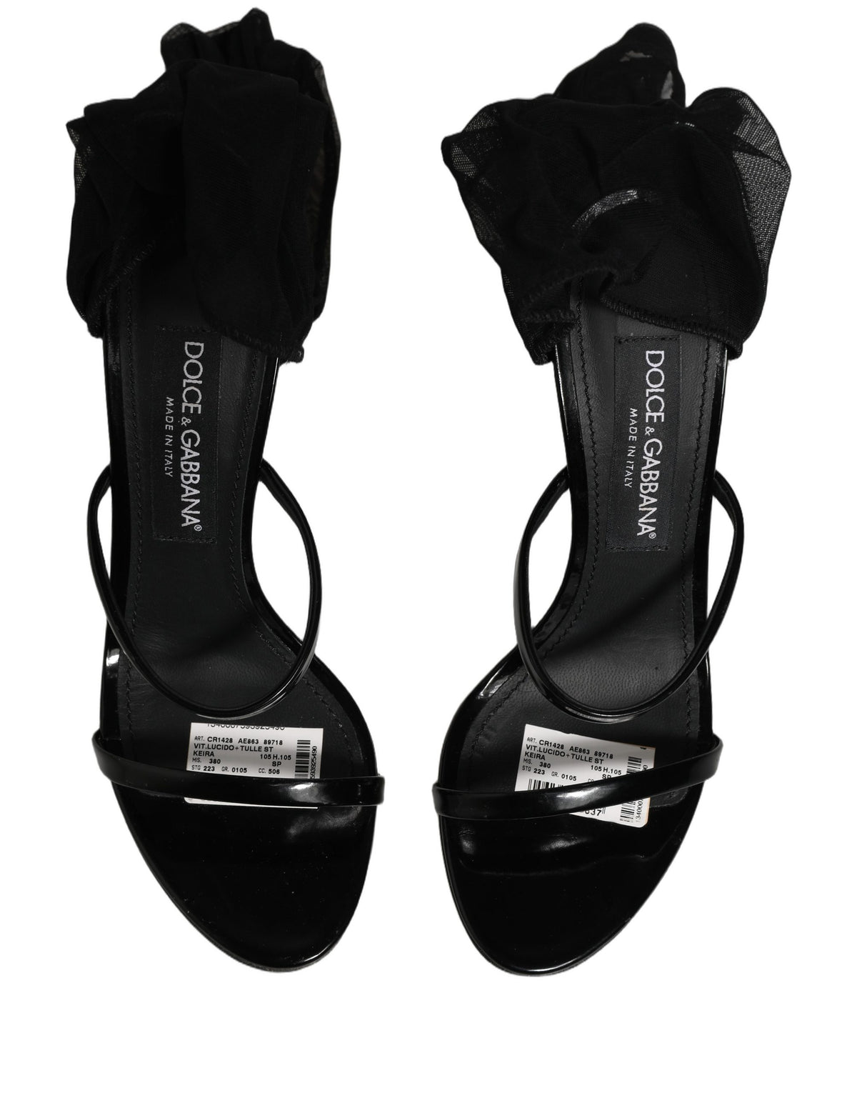 Dolce & Gabbana Stiletto Sandals Socks Knee High Boots Luxury