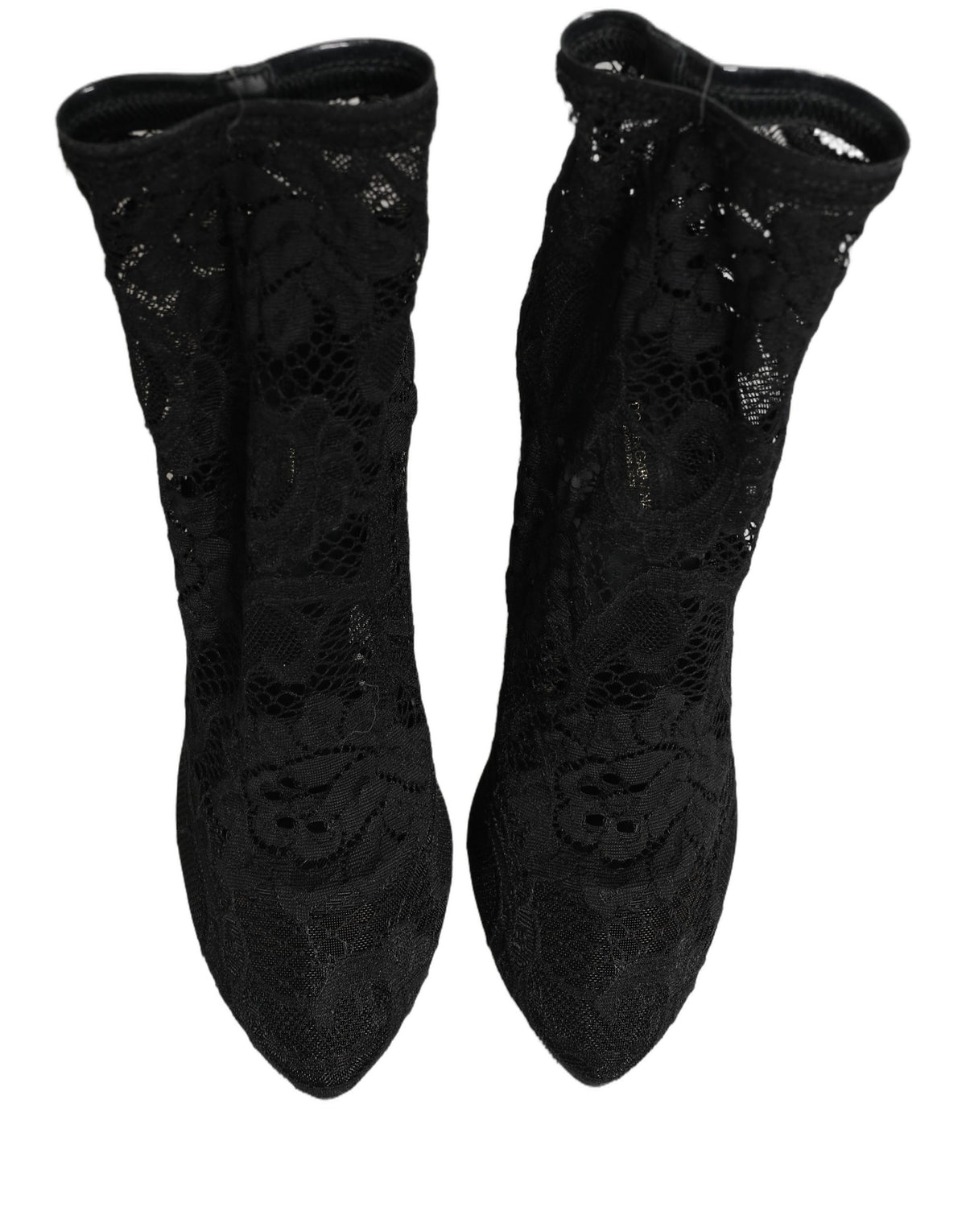 Dolce & Gabbana Taormina Lace Boots - Timeless Luxury Elegance
