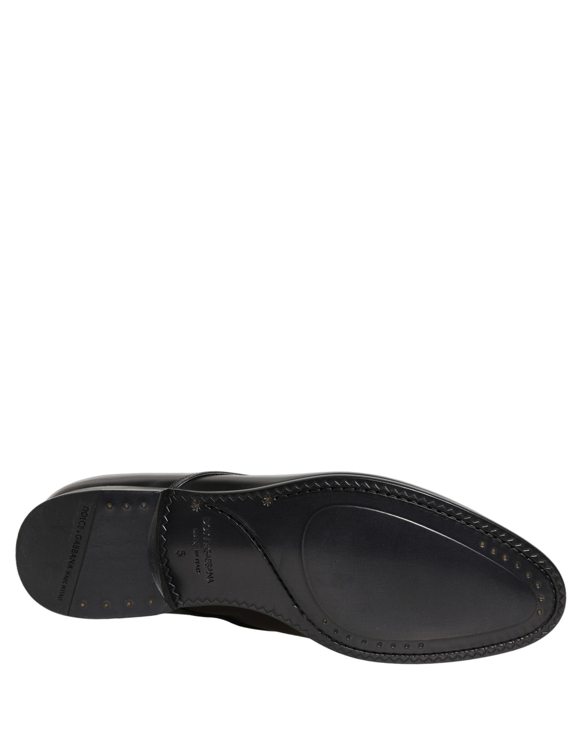 Dolce & Gabbana Black Leather Derby Shoes - Timeless Luxury