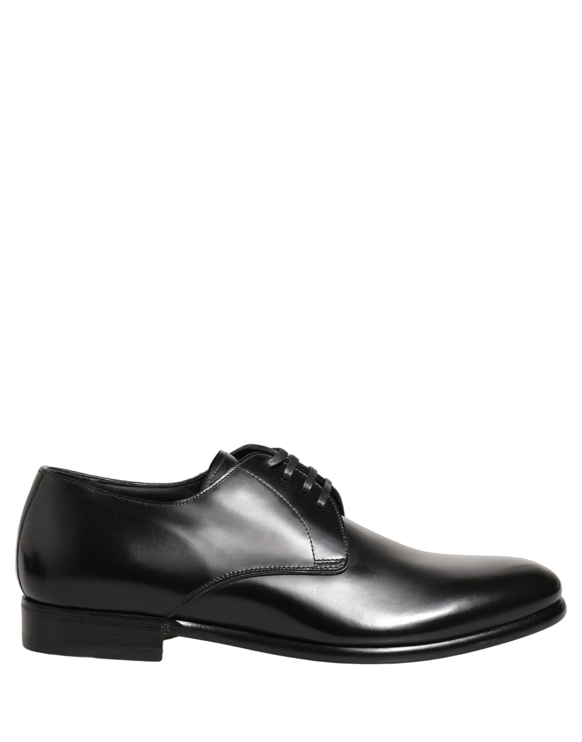 Dolce & Gabbana Black Leather Derby Shoes – Timeless Luxury