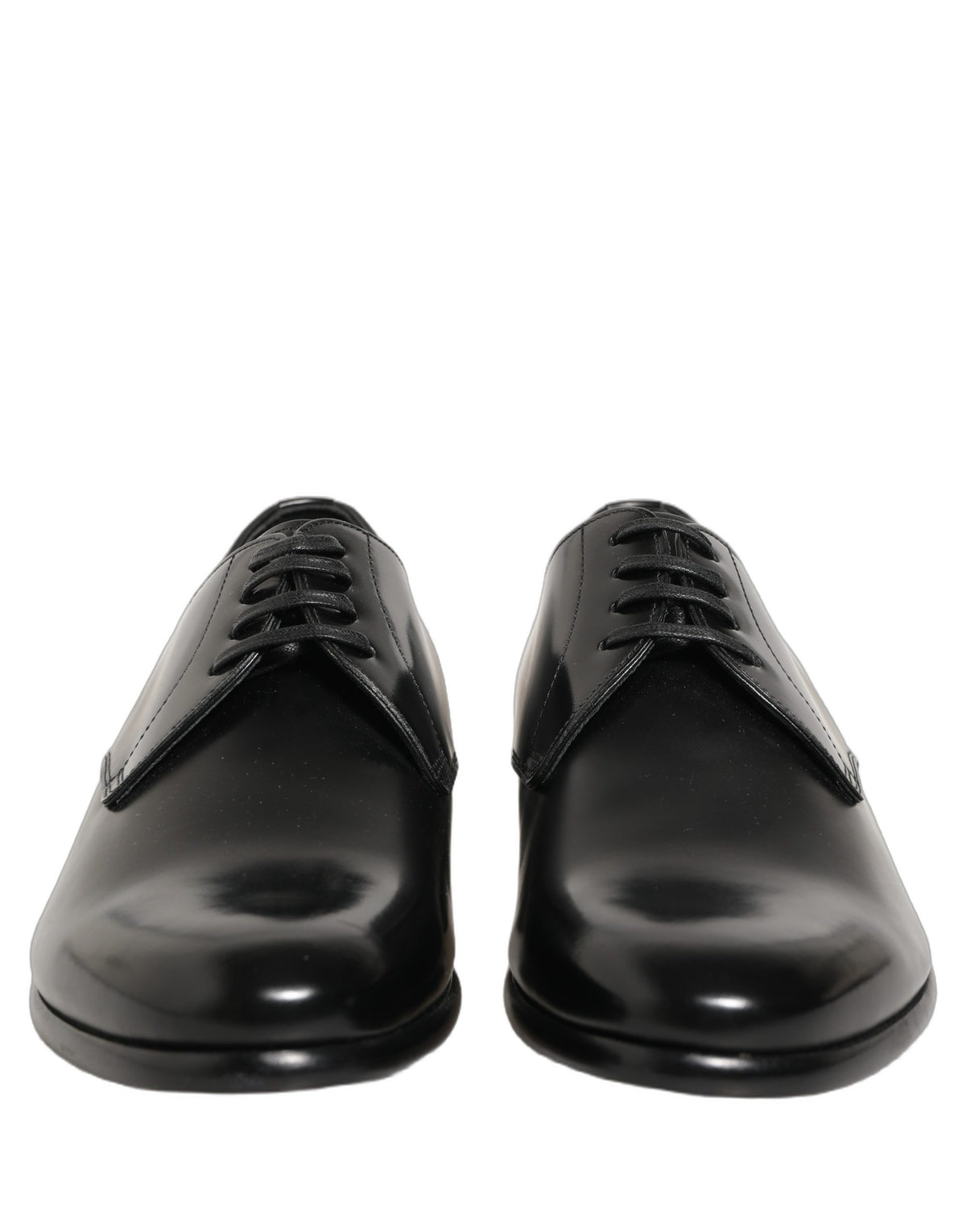 Dolce & Gabbana Black Leather Derby Dress Shoes – Timeless Luxury