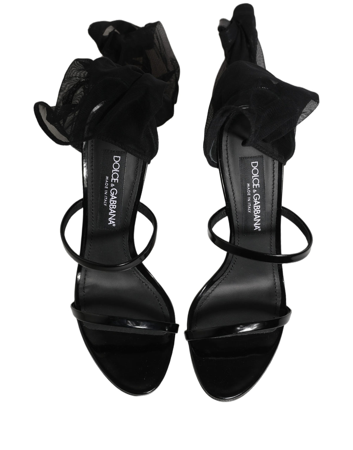 Dolce & Gabbana Black Stiletto Sock Boots for Timeless Elegance