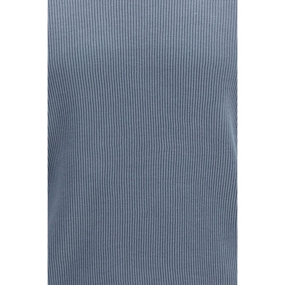 Brunello Cucinelli Blue Cotton Polo Shirt - Timeless Luxury Wear