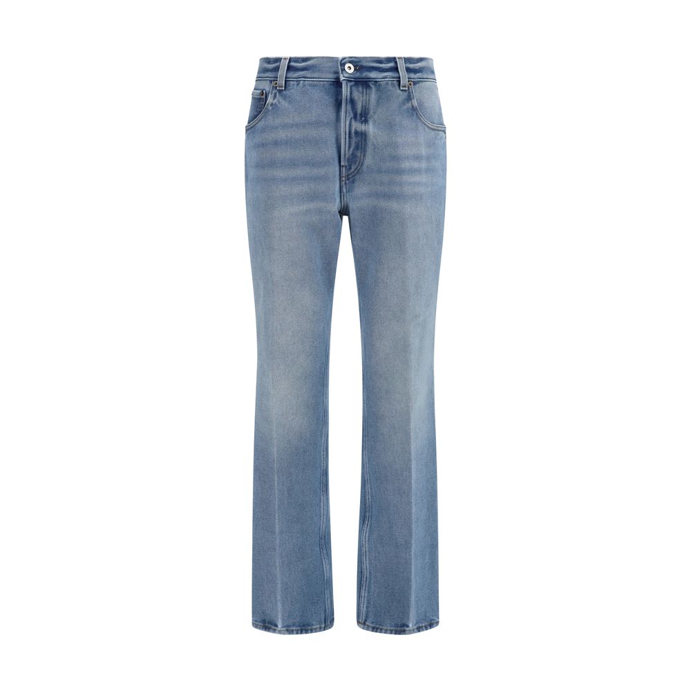 Discover the Miu Miu Blue Polyester Relaxed Fit Jeans, a blend of luxurious denim couture and modern craftsmanship, perfect for elevating your style with effortless elegance.