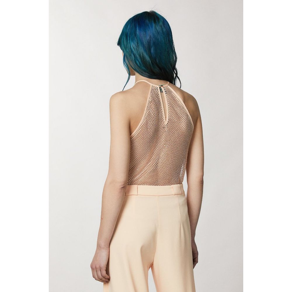 Patrizia Pepe Astral Blush Tank Top - Exquisite Luxury Elegance