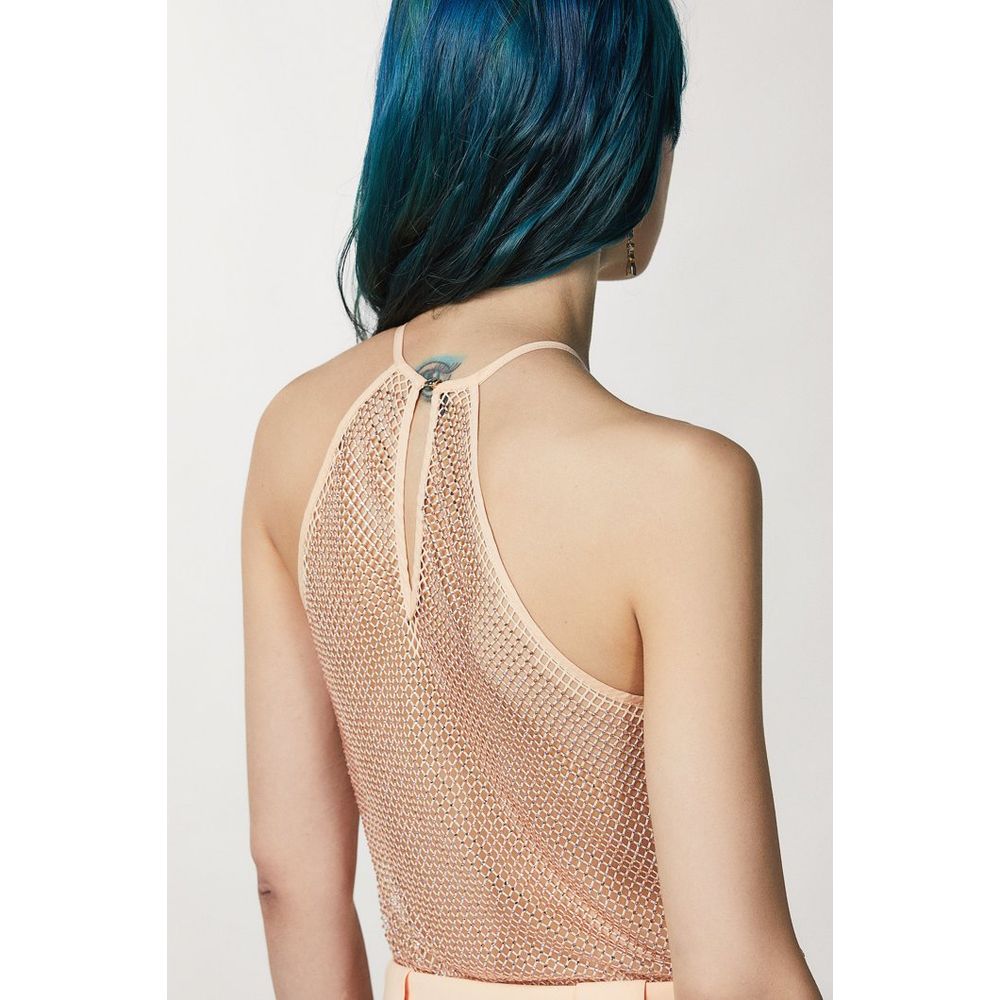 Patrizia Pepe Astral Blush Tank Top - Exquisite Luxury Elegance