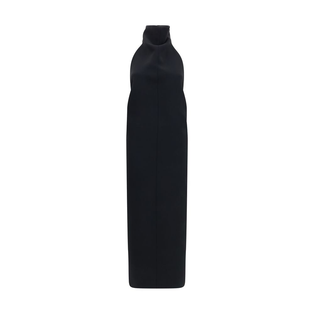Discover the Khaite Black Polyester Cocktail Dress, a sculptural masterpiece of double-face crepe, embodying timeless elegance and sophistication for unforgettable evenings.