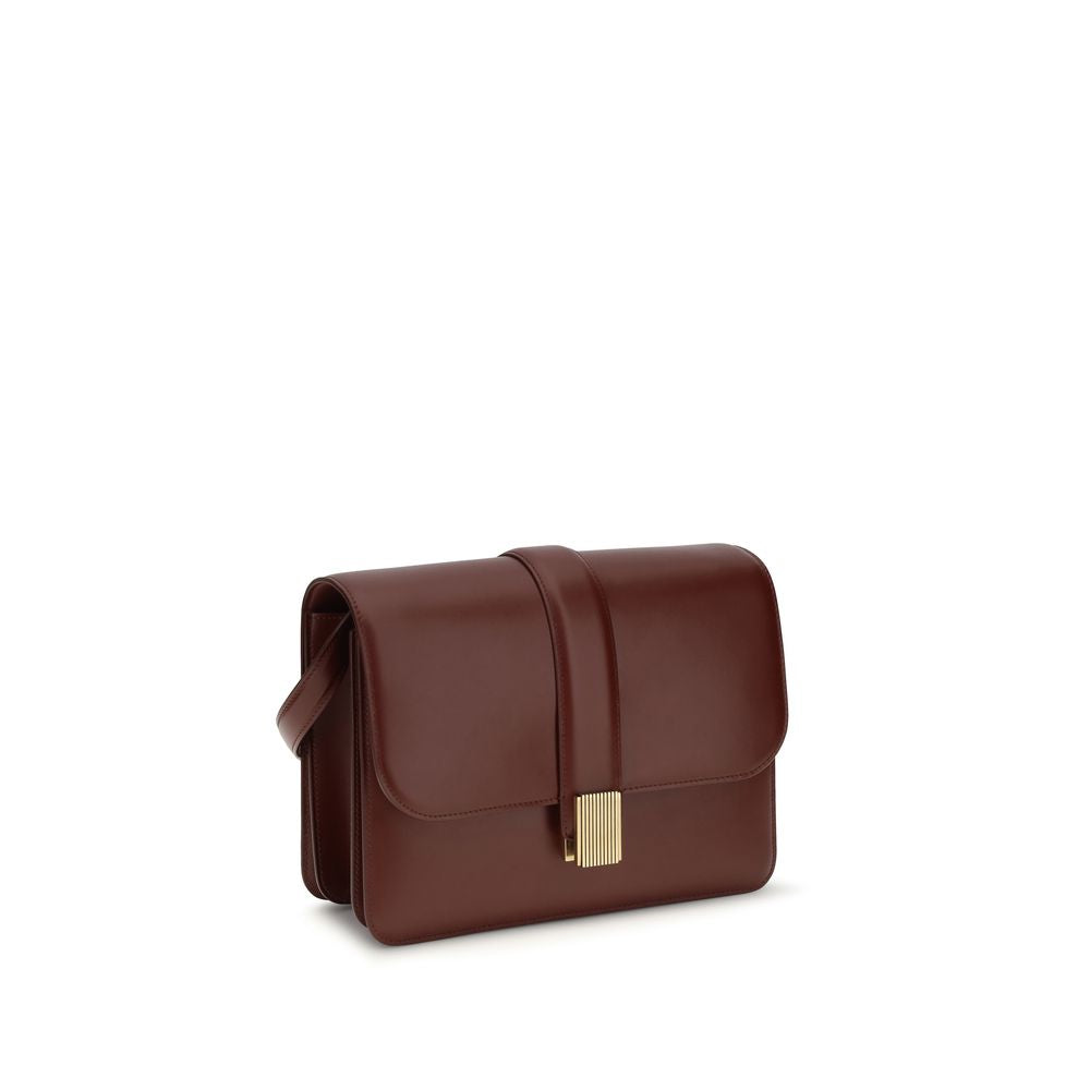 Khaite Bordeaux Calf Leather Shoulder Bag - Timeless Luxury