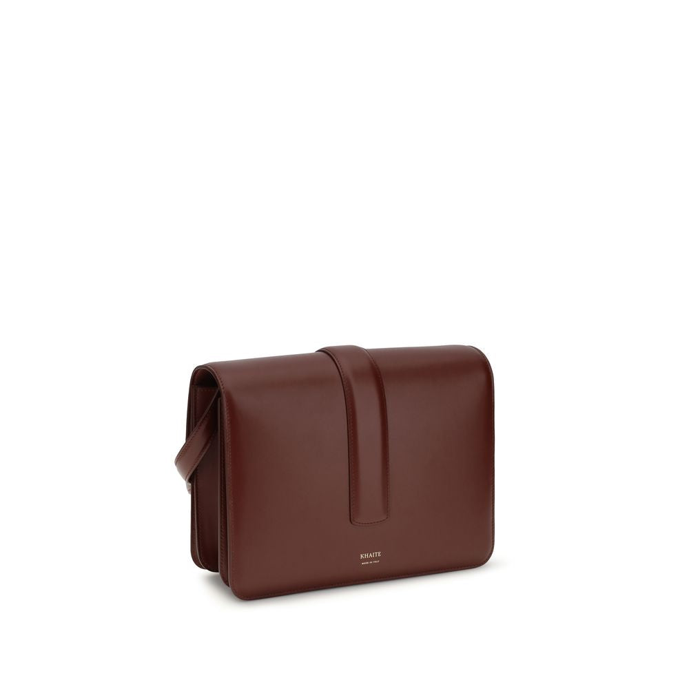 Khaite Bordeaux Calf Leather Shoulder Bag - Timeless Luxury