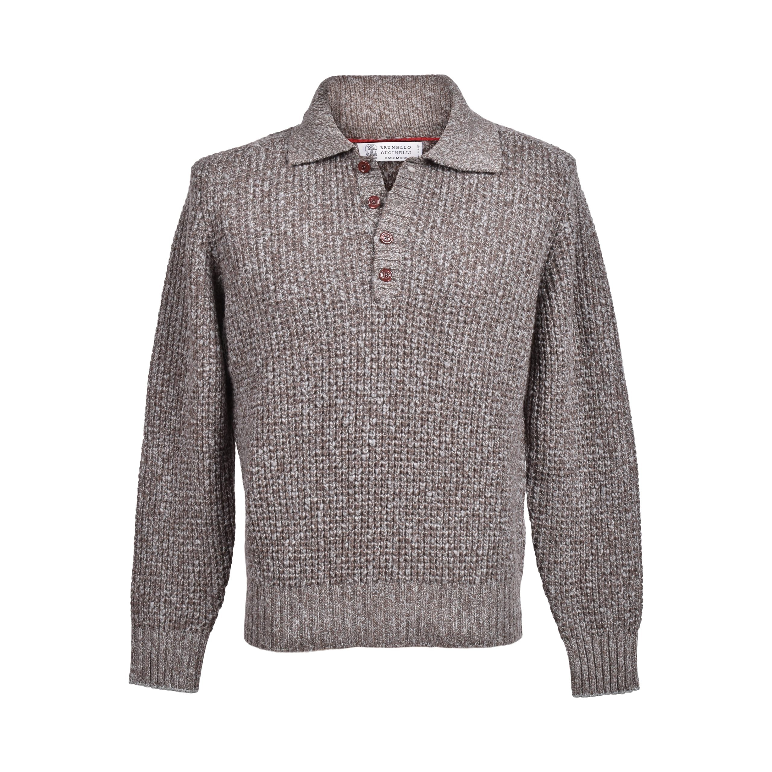 Brunello Cucinelli Brown Elastane Sweatshirt