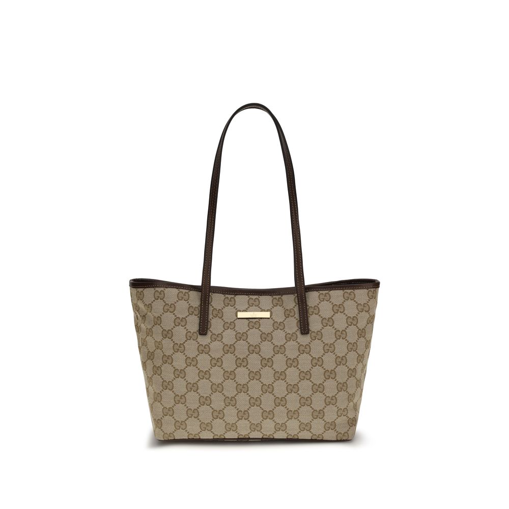 Gucci Beige Fabric Handbag - Artisanal Luxury Tote Elegance