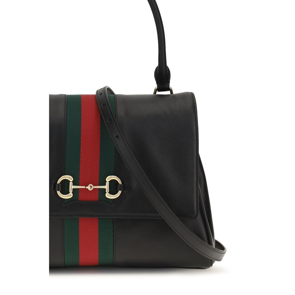 Gucci Black Calf Leather Bos Taurus Handbag - Timeless Luxury
