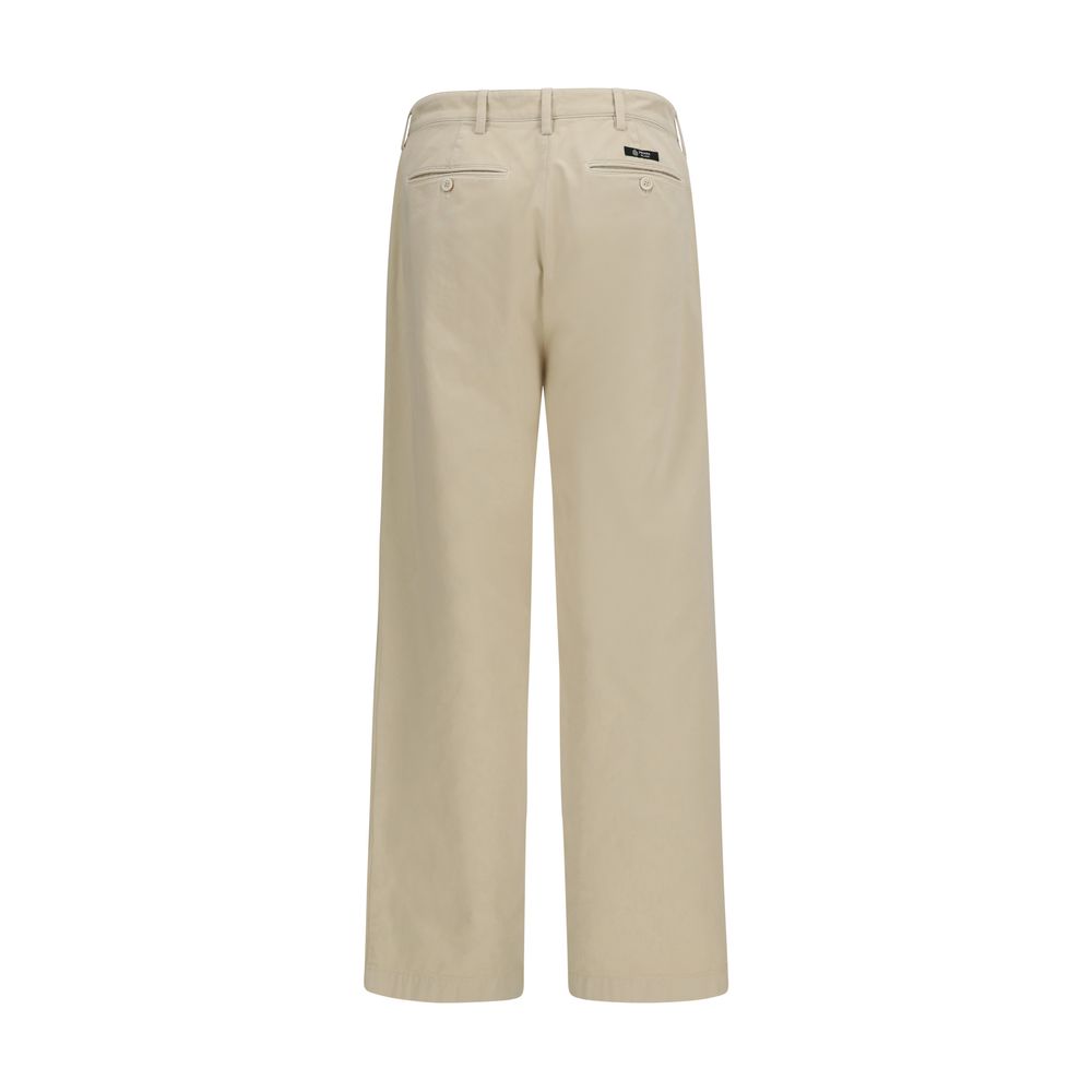 Prada Beige Cotton Casual Pants - Timeless Luxury Elegance