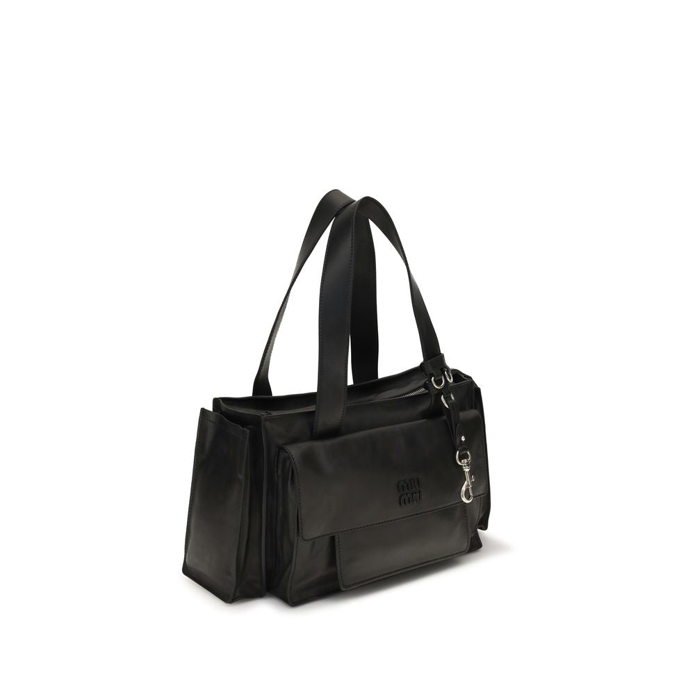 Miu Miu Brown Calf Leather Bos Taurus Shoulder Bag - Timeless Luxury