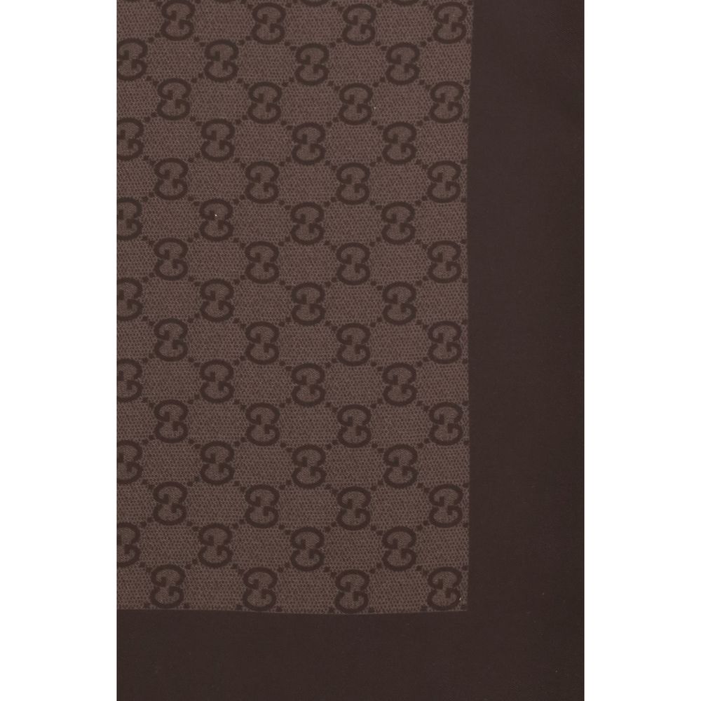 Gucci Brown Silk Foulard - Artisanal Luxury Accessory
