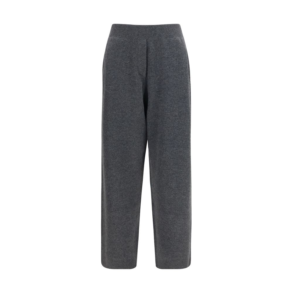 Brunello Cucinelli Gray Cashmere Casual Pants - Timeless Luxury