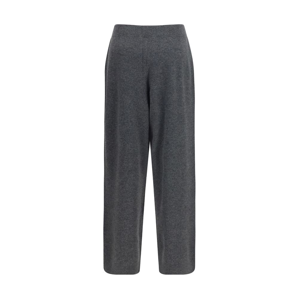 Brunello Cucinelli Gray Cashmere Casual Pants - Timeless Luxury