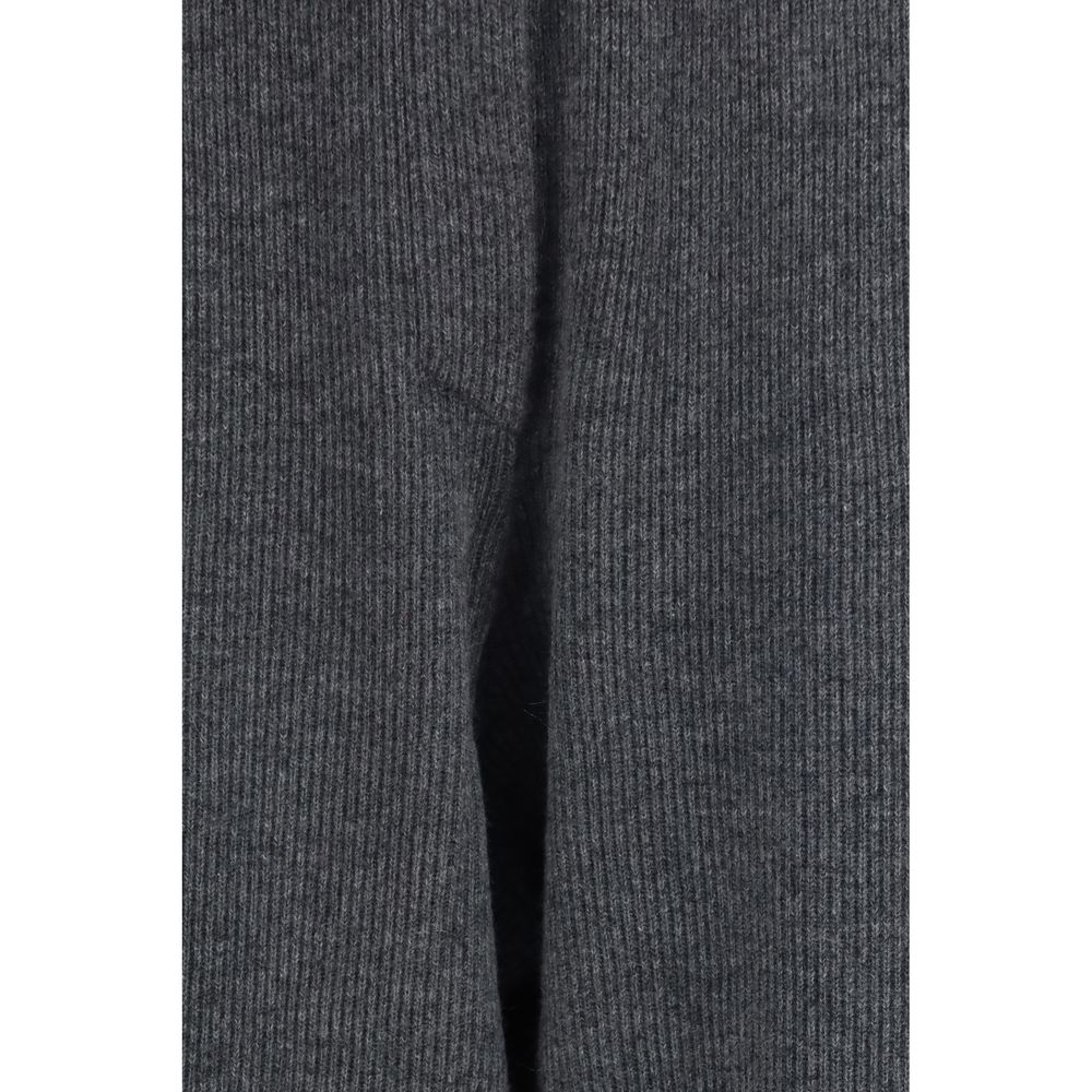Brunello Cucinelli Gray Cashmere Casual Pants - Timeless Luxury