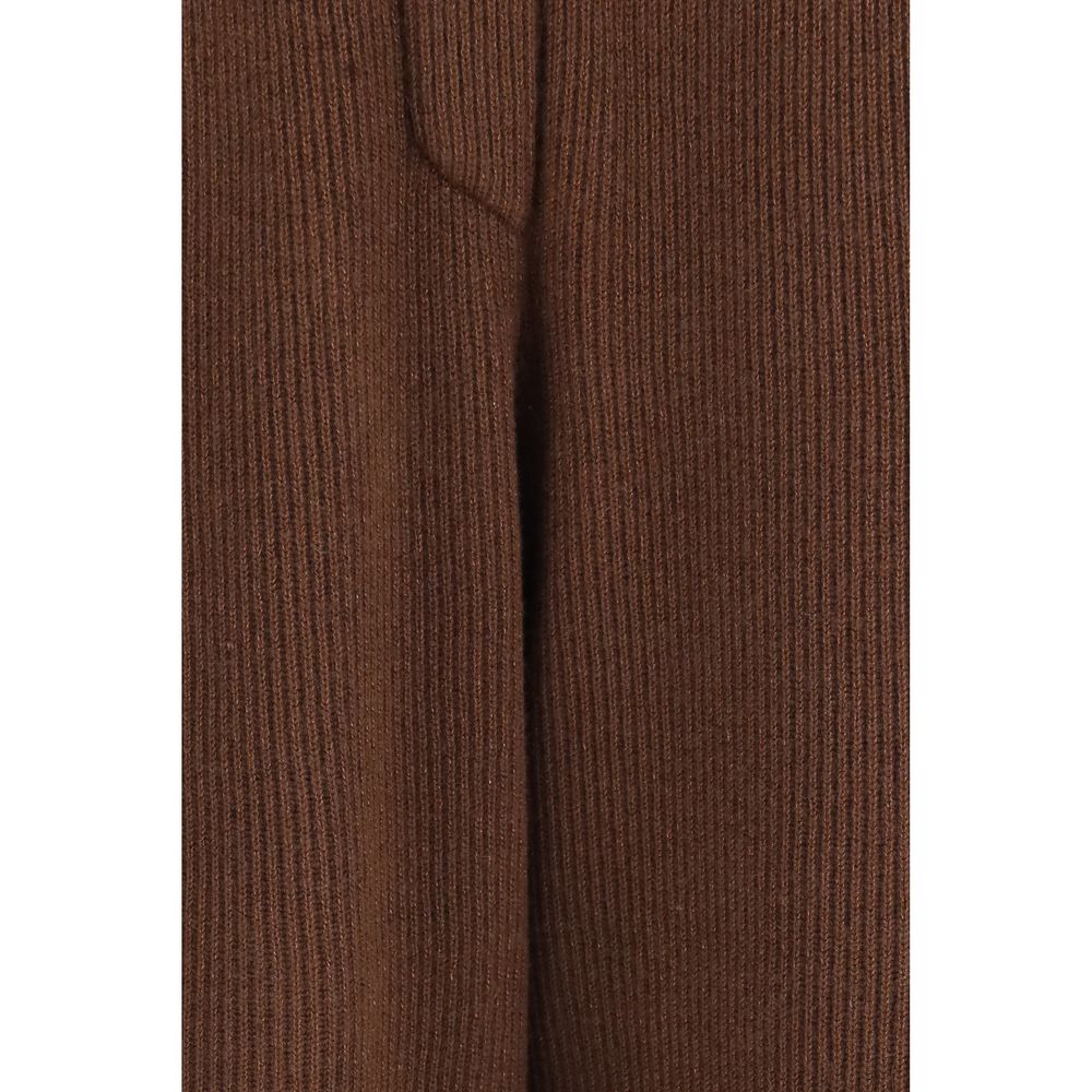 Brunello Cucinelli Brown Cashmere Casual Pants - Timeless Luxury