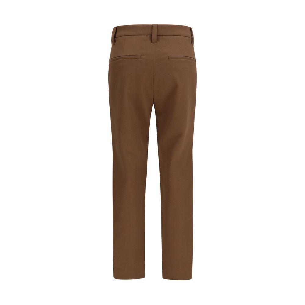 Brunello Cucinelli Brown Casual Pants - Elevated Elegance in Cotton