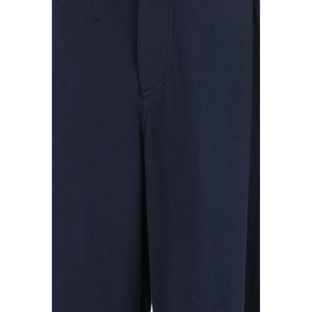 Brunello Cucinelli Blue Cotton Casual Pants - Timeless Luxury