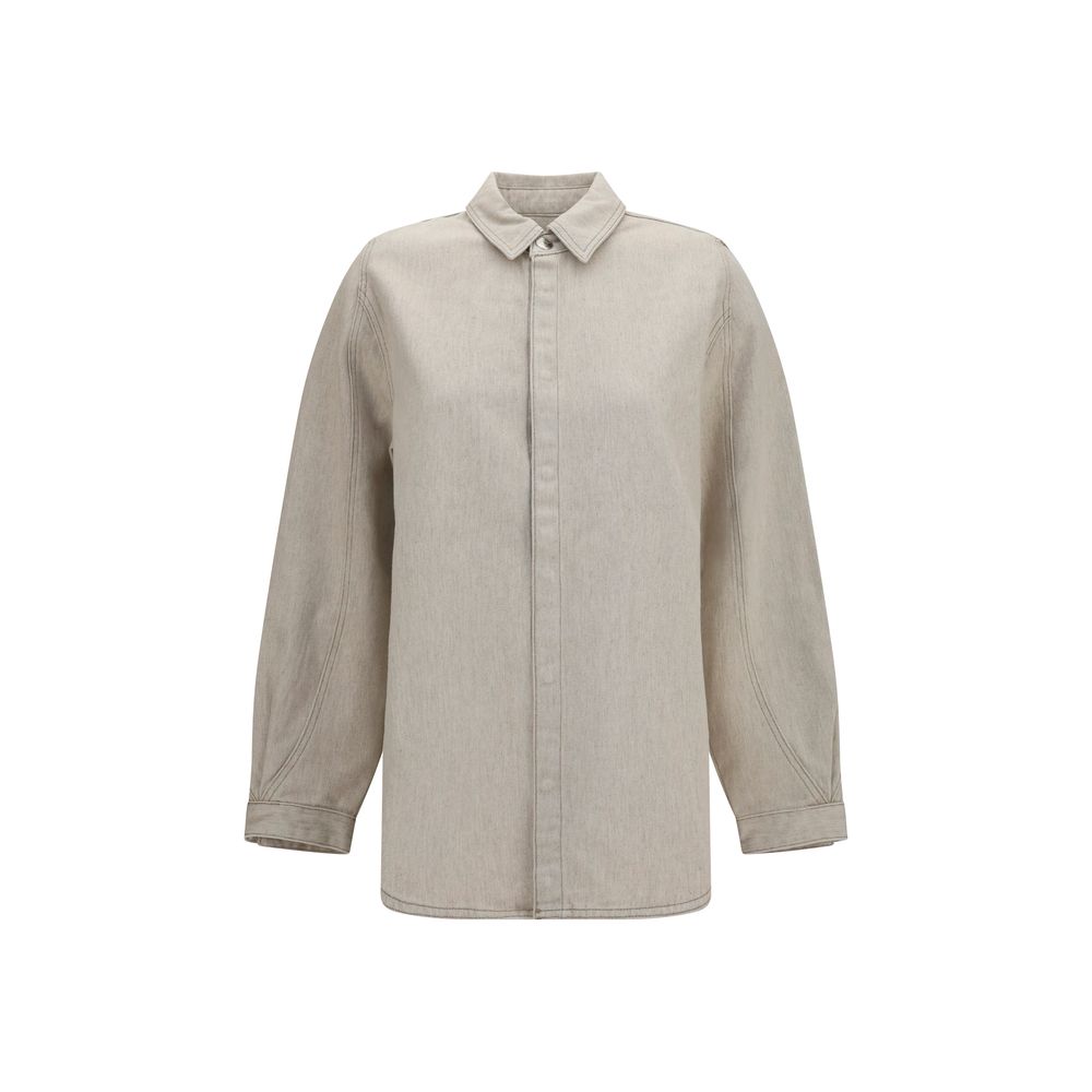 Jacquemus Beige Denim Shirt - Artisanal Luxury Fashion