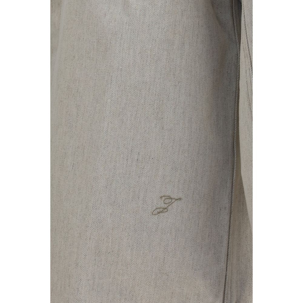 Jacquemus Beige Denim Shirt - Artisanal Luxury Fashion