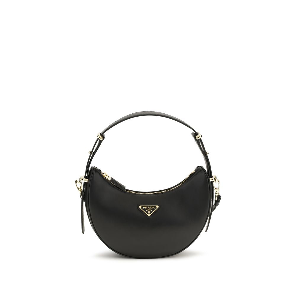 Prada Black Calf Leather Bos Taurus Backet Bag