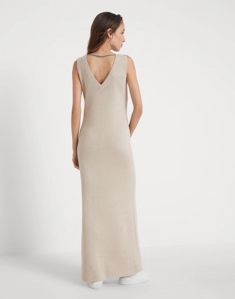 Brunello Cucinelli Natural Cotton Casual Dress