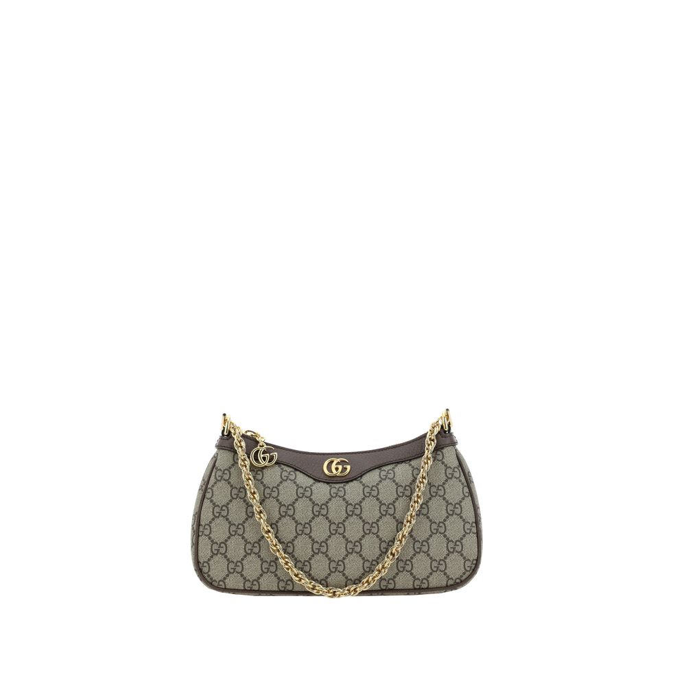 Gucci Brown Cotton Shoulder Bag - Artisanal Luxury Elegance