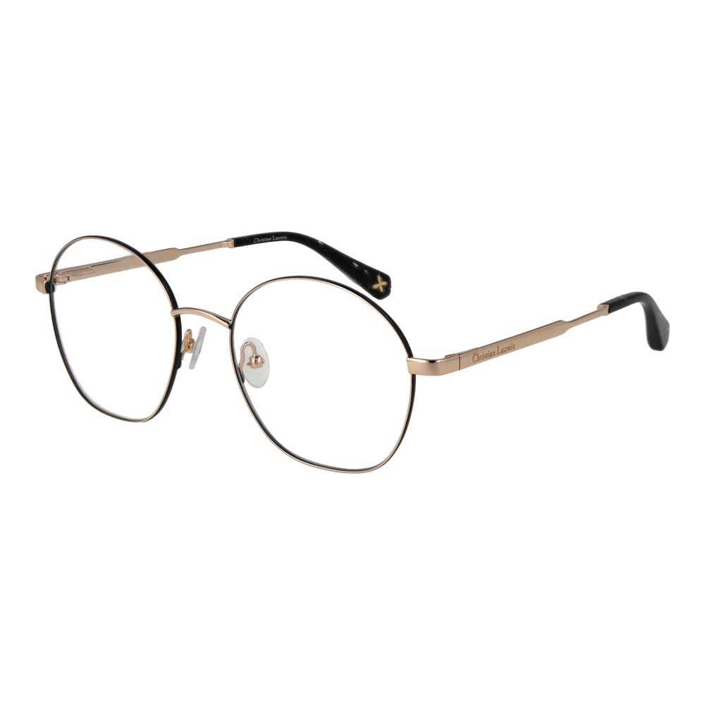 Christian Lacroix Beige Stainless Steel Round Glasses - Couture